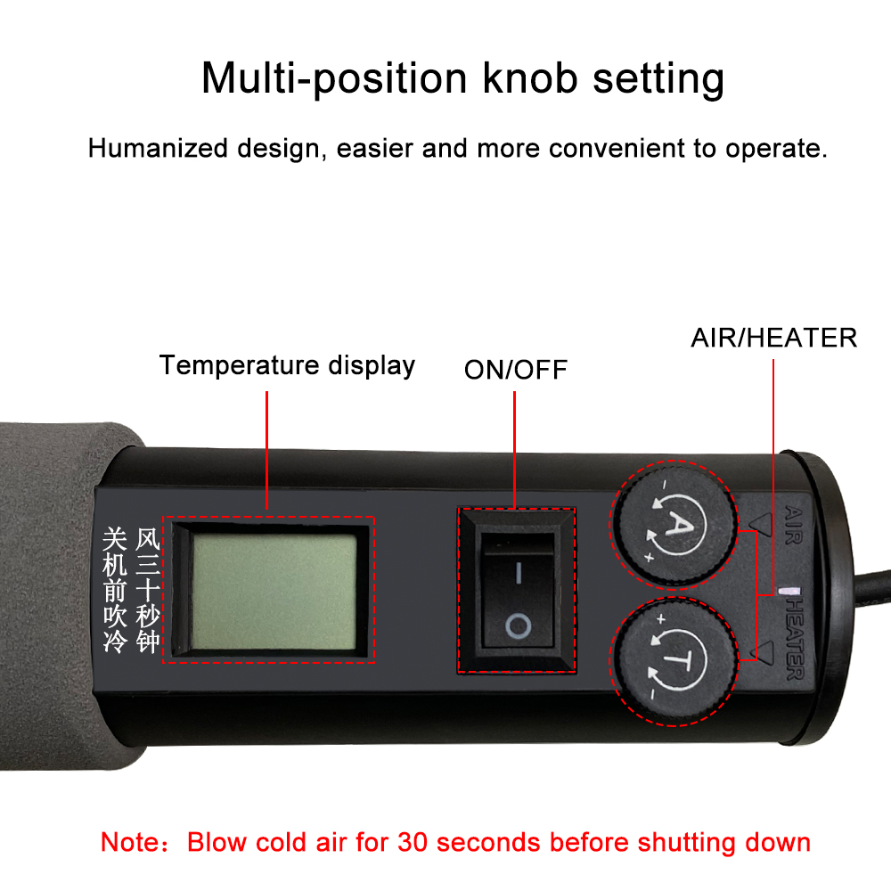 Adjustable Digital Hot Air Gun - огляд і ціна Heat Gun Small